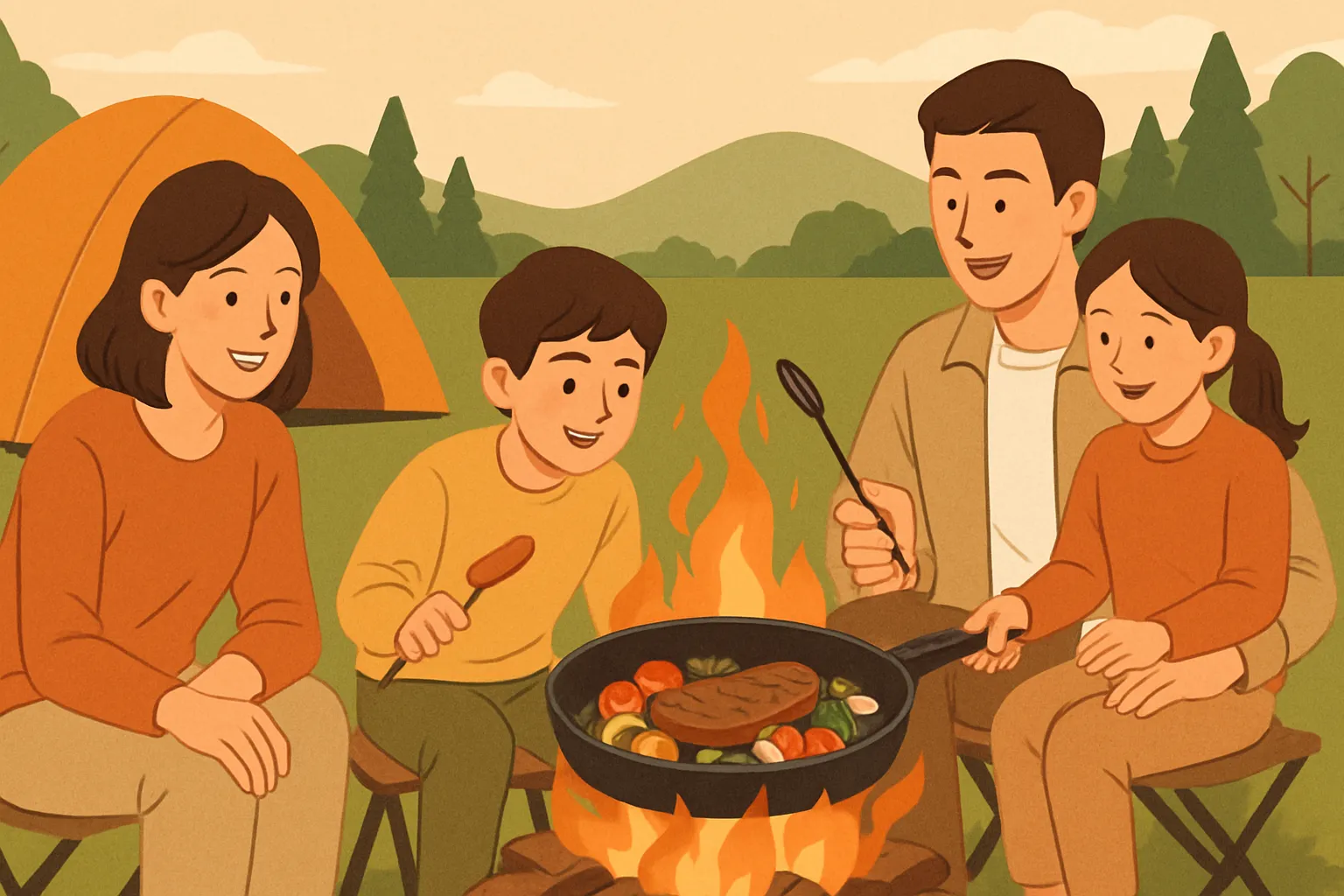 가족과 함께하는 모닥불 요리 레시피, 즐거운 캠핑을 완성하자